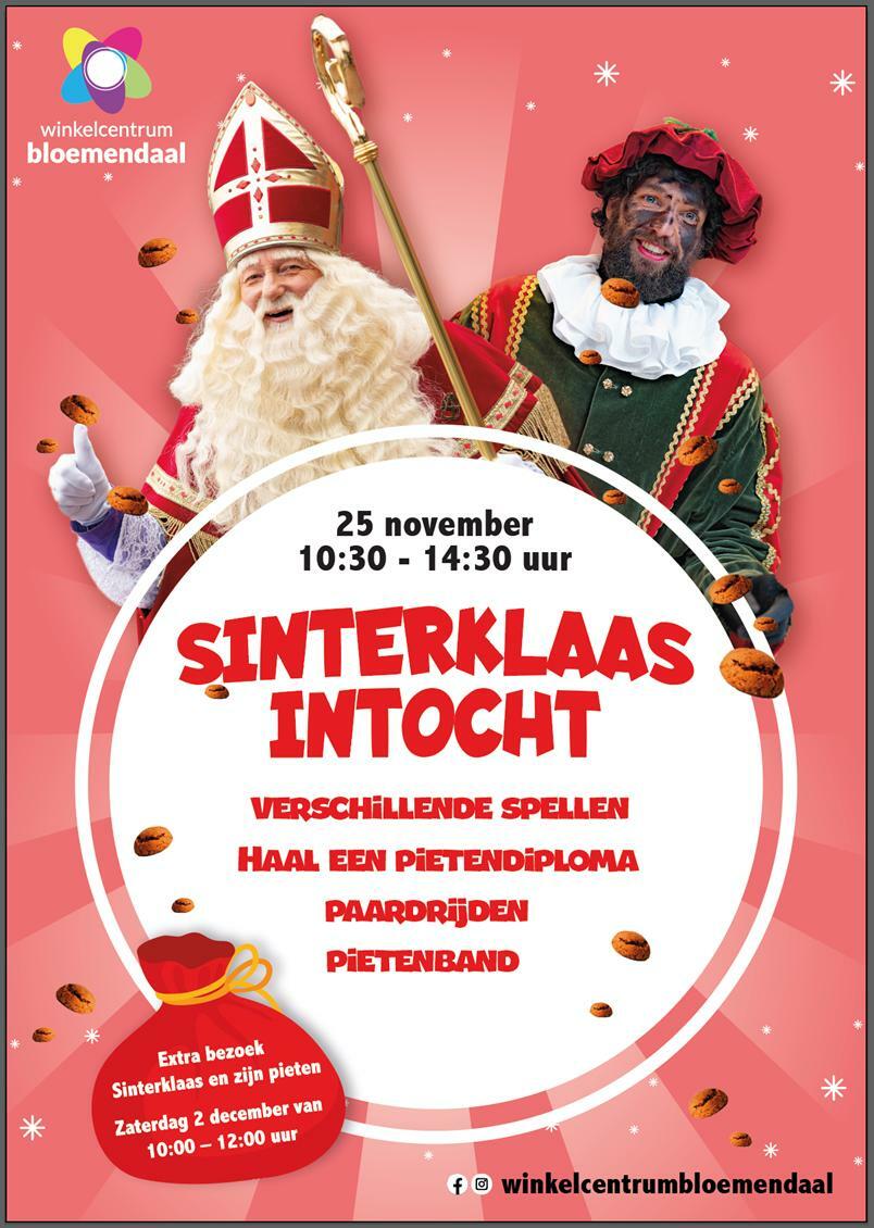 Poster intocht winkelcentrum 2023